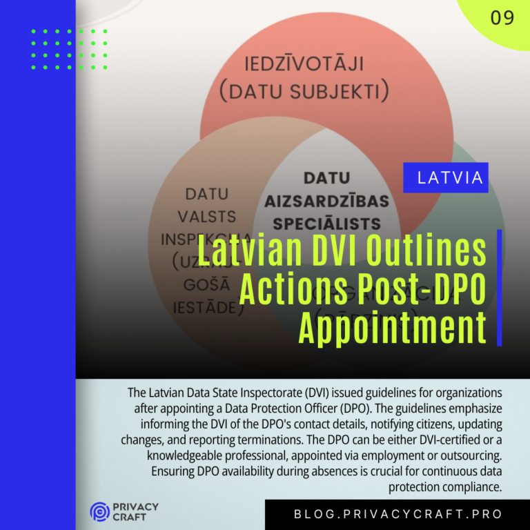 Latvian DVI Outlines Actions Post-DPO Appointment