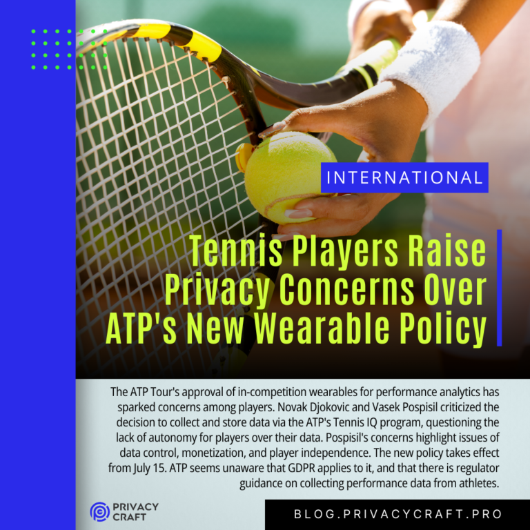 Tennis Players Raise Privacy Concerns Over ATP's New Wearable Policy