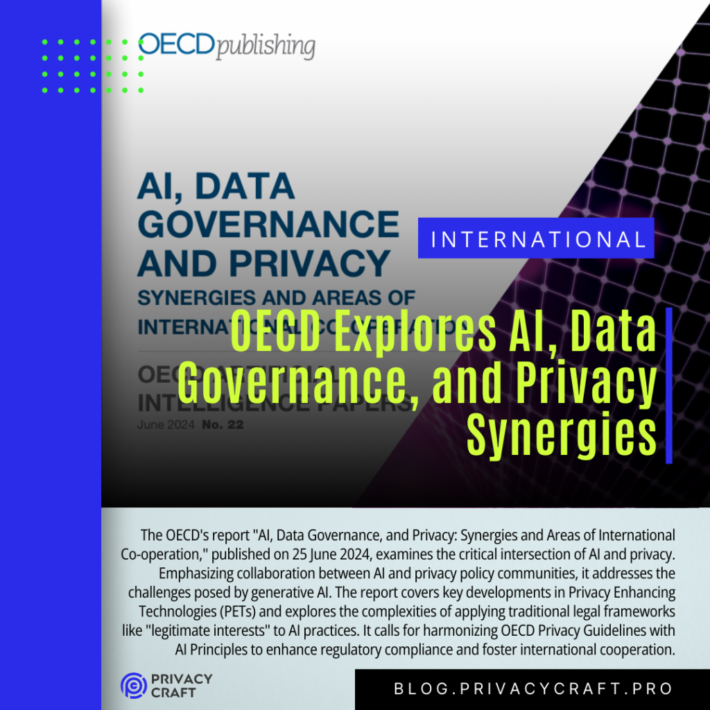 OECD Explores AI, Data Governance, and Privacy Synergies